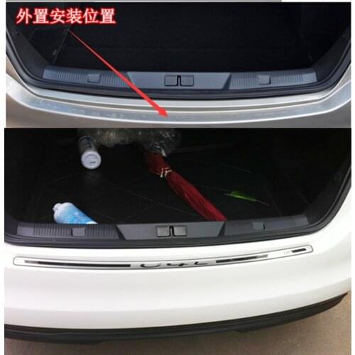 High quality stainless steel Rear bumper Protector Sill fit For 2013-2015 Citroen C4L Car styling