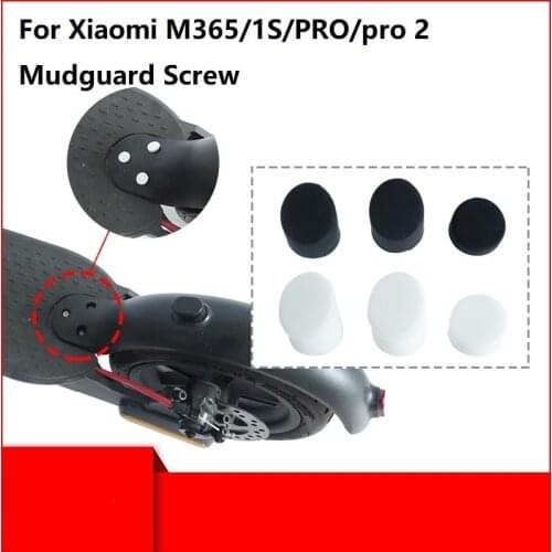 1 Set Scooter Rear Back Fender Mudguard Screws Rubber Cap Electric Screw Plug Cover for XIAOMI M365 PRO 2 Electric Scooter Parts