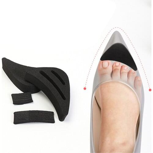 1 Pair Anti-pain Cushion Foot Forefoot Half Meter Shoes Pad Top Plug Pointed Round Shoe Inserts Insoles Toe Shoes Accessories