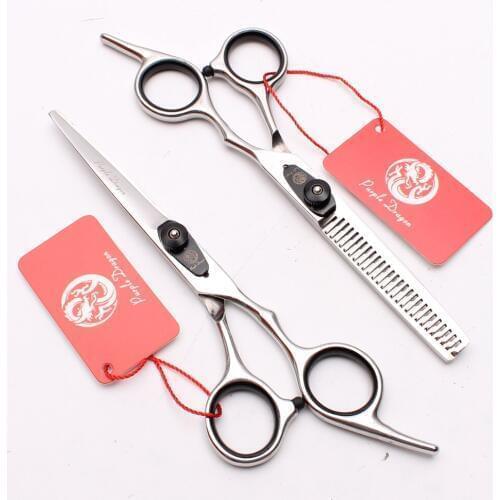 1Pair Z1003 6'' 17.5cm Purple Dragon Stainless TOP GRADE Barber Scissors 440C 62HRC Normal Scissors Cutting Shears Hair Clippers