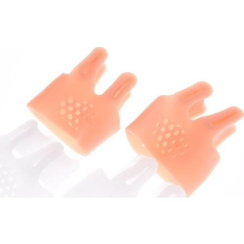 1pair Silicone Sub Toe Thumb Corrector Gel Foot Corrector Toe Separator Thumb Valgus Protector Feet Care