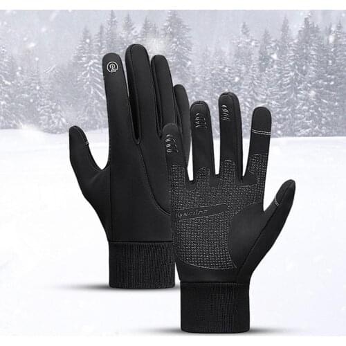 1 pair of snow gloves outdoor warm winter ski gloves for men and women wear shock-absorbing touch screen riding sports gloves