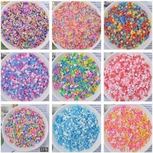 100g/bag Slime Clay Sprinkles Filler DIY Supplies Candy Fake Cake Dessert Mud Decoration Toys Accessories