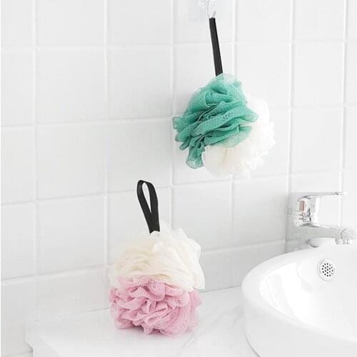 2PCS Bath Ball Super Soft Large Color Matching Bath Bath Ball Back Flower Bath Bath Towel Rub Bath Ball Ball Korean V8D2