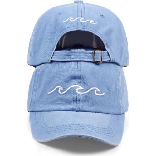 2018 new design dad hats women men sea wave baseball cap high quality unisex fashion dad hats new sports hats