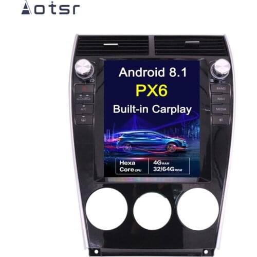 AOTSR 10.4 inch Android 8.1 New Tesla style HD screen Car GPS Navigation For Mazda 6 2002-2008 head unit Multimedia Player WIFI
