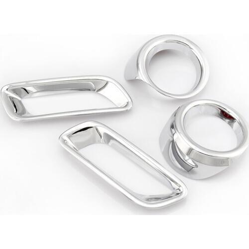 Car-styling FOR XV 2012 13 14 15 ABS chrome front rear fog lamp cover FREE SHIPPING fog light trim plastic plating car sticker