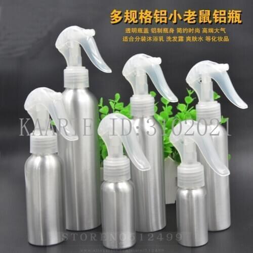 6/12/30pcs 30/50/100/120/150/250ml Aluminum bottle mice spray bottle Fine Mist Refill Bottle Mouse Spray Gun Refillable Bottles