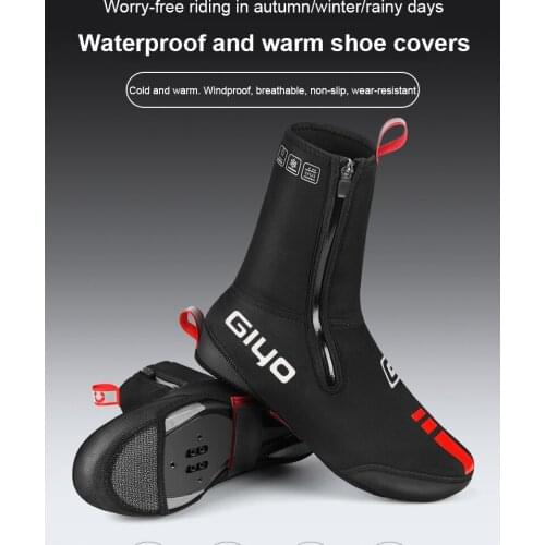 GIYO Summer / Winter Cycling Boot Covers Elastic Reflective MTB Shoe Covers Road Bike Lock Shoes Rainproof Cover Protector