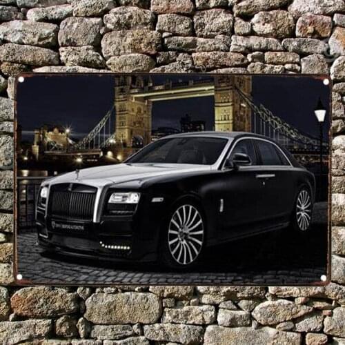 Sport Car Club Decor Metal Tin Sign Living Room Decor Coffee Bar Decor Metal Posters