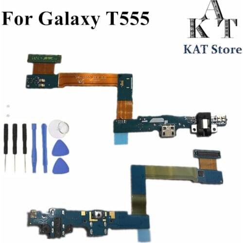 For Samsung Galaxy Tab 9.7" SM-T550 T555 P550 P555 USB Charging Port Connector Dock Flex Cable Ribbon Replacement part + Tools