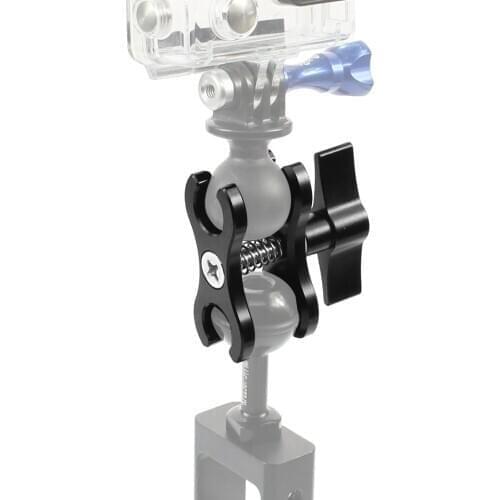GloryStar Cnc Aluminum 2-hole / 3-hole Butterfly Clip Clamp Light Arm Clamp Ball Head Camera Bracket Diving Clamp Accessories