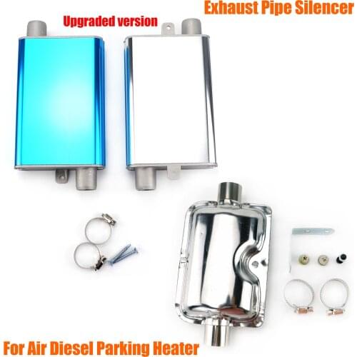 24mm Muffler Silencer + Clamp + Bracket Car Air Diesel Parking Heater Exhaust Pipe Stainless Steel For Webasto Eberspacher