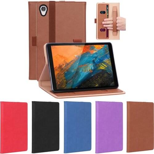 For Lenovo M8 HD 8 TB-8505F/M8 FHD 8 TB-8705F Retro Leather Cover Protective Case Holder with Cards Slot