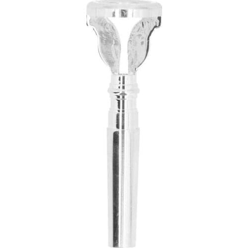 Brass Instrument Parts Accessories Professional Trumpet Mouthpiece Silver Plated Instrument Training Accessories for Saxophone