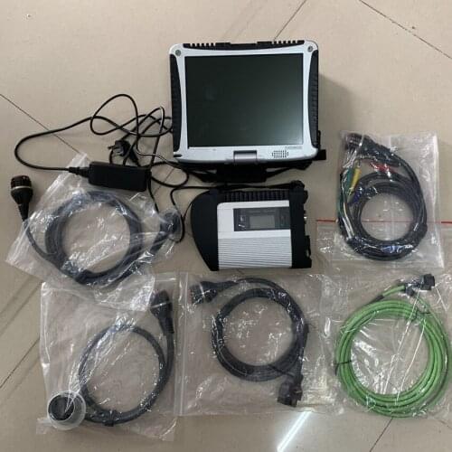 Mb Star C4 Sd Connect with Hdd 320gb Newest Software Cf19 Touch Screen Laptop Ram 4g Ready to Use Diagnose