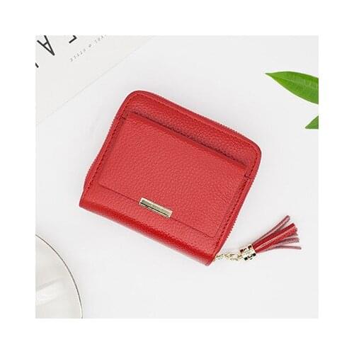 Two Fold Fashion Lady Purses Womens Wallet Made of Leather Wallets Card Purse Female Coin Purse Fresh Style Sweet Girl Gift