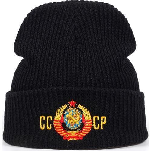 2018 New CCCP Russian national emblem Beanies Men Women Hip Hop Skullies Autumn Winter Hats Warm Hat Unisex Casual Cap
