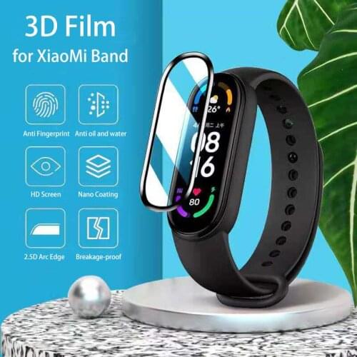1/2/3Pcs Film For Xiaomi Band 4/5/6 Hot Bending Composite Mi Band Full Screen Protective Film