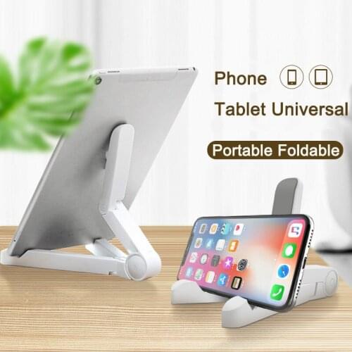 Cellphone Support Plastic Tablet Stand Adjustable Portable Foldable Desktop Stand Holder for IPad Pro 11 10.2 9.7 Iphone 11 Pro