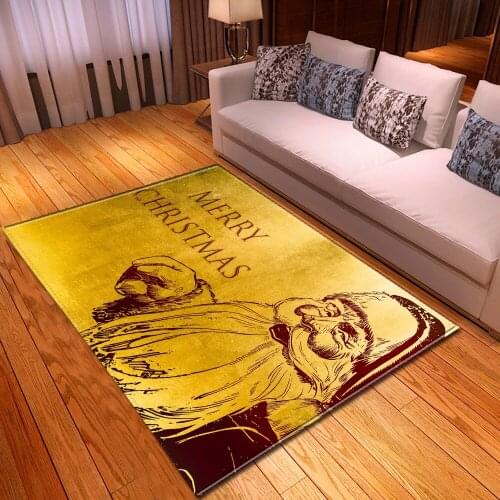 Christmas Pattern 3D Printing Carpet Child Play Rug Kids Room Decor Carpets For Living Home Rugs Bedroom Room Hallway Area Mats