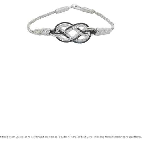 Silver Infinity Unısex Kazaz Bracelet