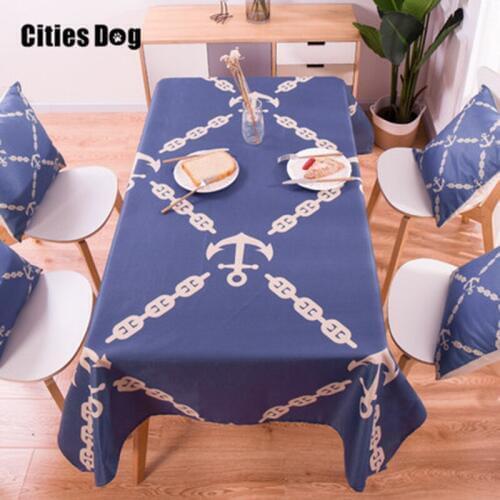 Geometry Hot Sale Linen Geometric love Tablecloth Tropical Plants Table Cloth Cover for Dinner Picnic Home Decoration covers
