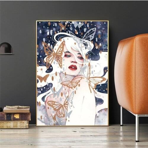 Traditional Canvas Painting Wall Art figure Chinese Style Beauty Female Sexy Anime Poster Print Pictures bedroom Home Decoration
