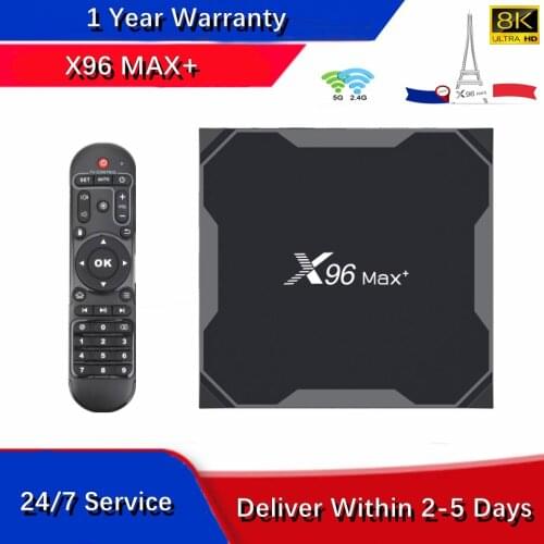 Hot Selling X96Max Plus Android 9.0 Tv Box 2+16G 4+32G 64G Amlogic S905X3 Quad Core 8K HD Set Top Box Smart Ip tv Media Player