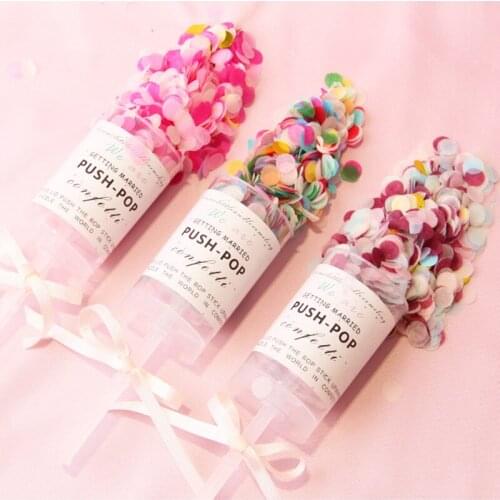 Creative shredded paper for birthday proposal party