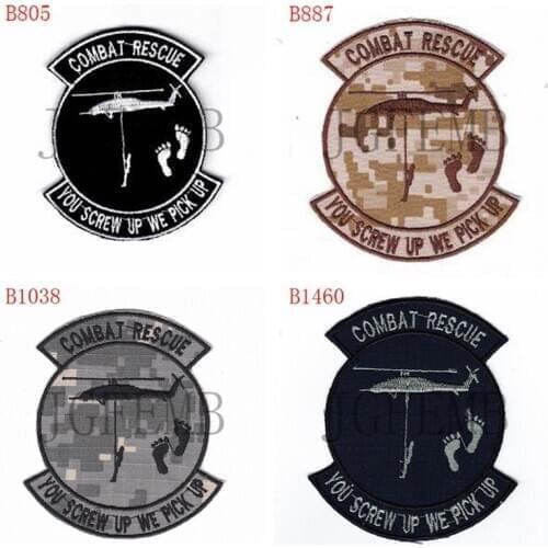 USAF PJ combat rescue you screw up we pick up Morale tactics Military Embroidery patch
