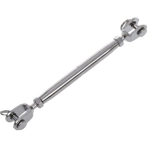 304 Stainless Steel Rigging Screw Closed Body Jaw Jaw Turnbuckle 7/32" Thread