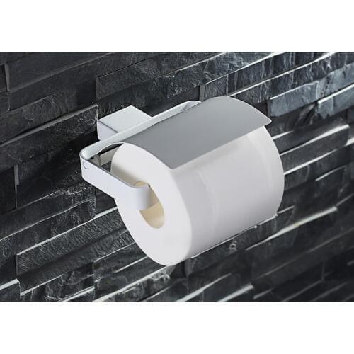 High quality Bathroom toilet Stainless steel white Paper roll holder bathroom Hardware accessories