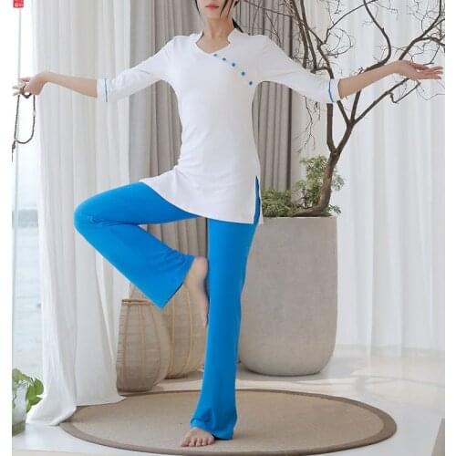 High quality High elastic Yoga suit lay meditation clothing female tai chi uniforms Fitness running clothes Summer&Spring