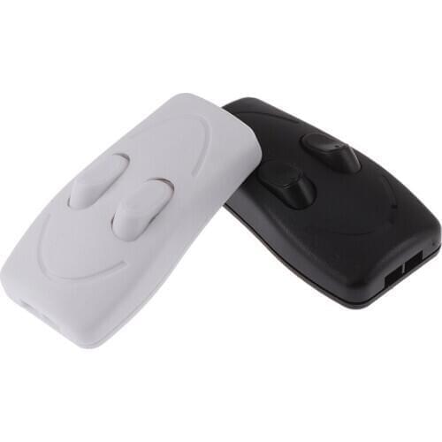 High Quality CE Floor Light Double Control Switch White Black Lamp Table Lamp Push Button Switches Two-way Wholesale