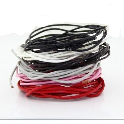 [wamami] 1mm Brown Leather Necklace Cord Laces BJD Dollfie Craft Necklace Diy One Meter Handmade Hot