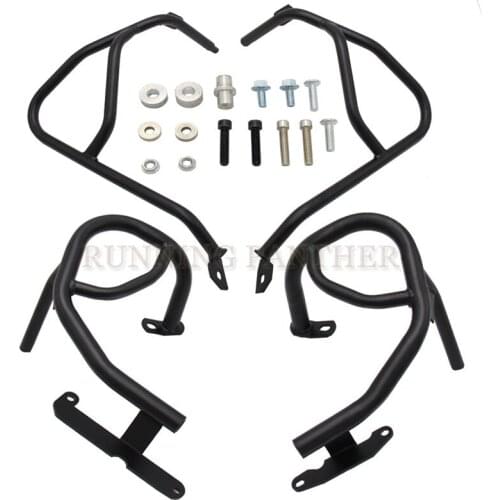 Motorcycle Tank protector Upper & Lower Carsh Bars Guard Engine Bumper Cover For BMW G310GS G310 GS 2017-2018