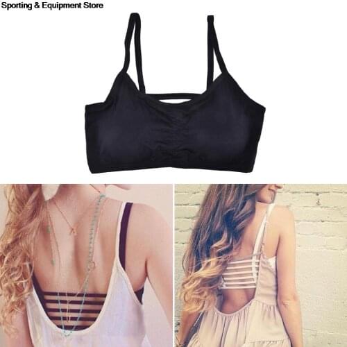 Women Sport Yoga Bra Workout Tank Tops Stretch Seamless Racerback Fitness Pad