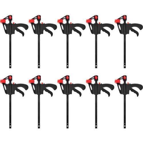 1/2/5/10PCS 4 inch Woodworking Clamp F Clamp Clip Grip Quick Ratchet Release Bar Clamp DIY Carpentry Hand Tool