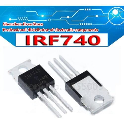 10PCS IRF740 TO220 740 IRF740PBF TO-220 new and original IC Chipset