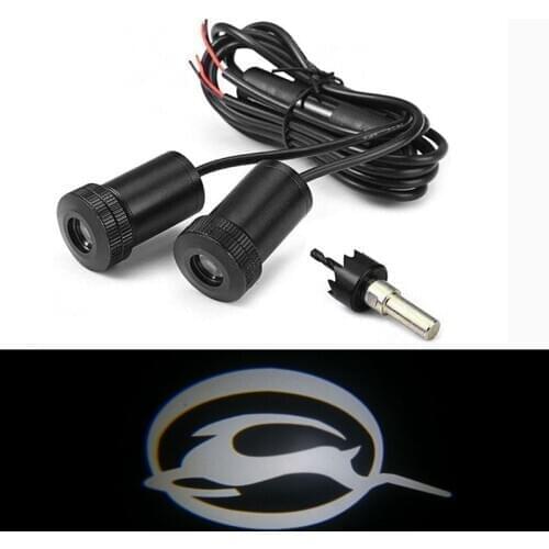 2pcs Ghost Shadow Logo welcome Car White LED Door Light Laser Courtesy Slide Projector logo Emblem light For CHEVY IMPALA