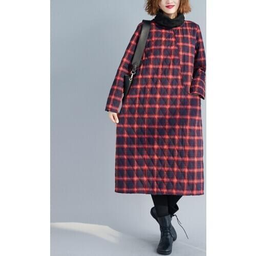 2020 Autumn Woman Clothing Long Sleeve Fleece Jackets Plaid Woman Parkas Winter Clothes Women Coat