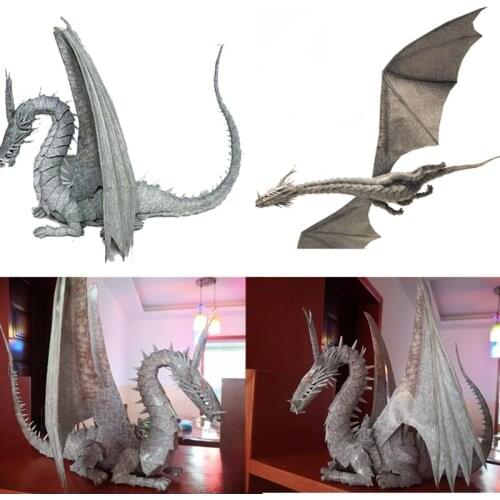 Dragon Of Tales From Earthsea 3D Puzzles Paper Flying Dragons Model Kits Assemble Jigsaw Adult Toys Home Ornaments Decoration