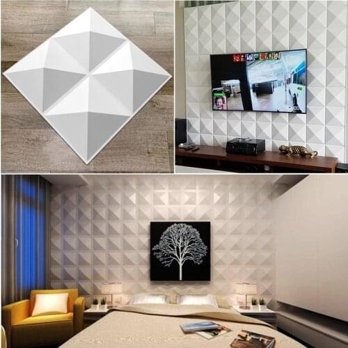 30x30cm 3D three-dimensional 3D tile panel mold plaster 3D wall stickers living room wallpaper mural waterproof bathroom kitchen