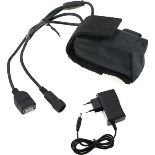 GTF 4x18650 Battery Pack 8.4V 6400mAh Rechargeable Lithium Battery Pack For Bicycle Light Bike Accessories Headlamp Headlight