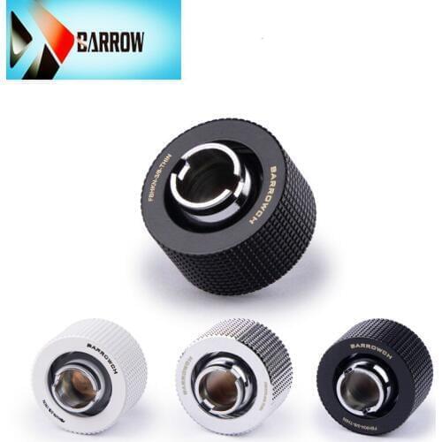 Barrowch G1/4 black / bright silver / white three points (3 / 8") inner diameter 9.5MM outer diameter 16MM thick tube hand-tight