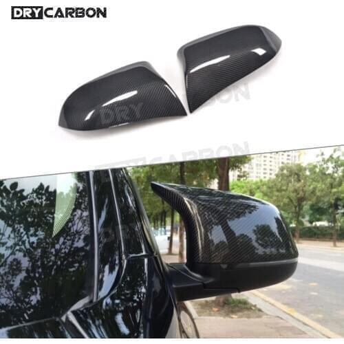 For BMW X5 F15 2015-2018 Carbon Fiber Side Rearview Mirror Cap Covers Replacement Style Mirror Shell Accessories
