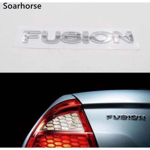 Soarhorse 3D For Fusion Letters Logo Car Rear Trunk Emblem For Ford Fusion 2007- Nameplate Badge Sticker
