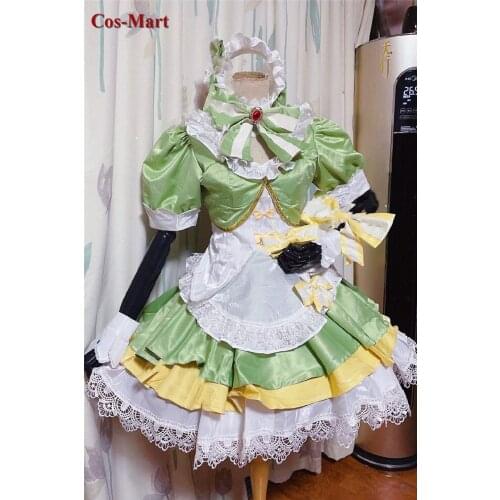 Game Honor Of Kings Daji Cosplay Costume Matcha Sweet Heart Cute Coffee Maid Dress Activity Party Role Play Clothing Custom-Make