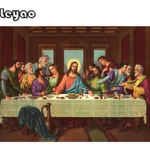 5D Square&round full Drill Last supper Diamond Embroidery Handmade Mosaic 5d Diy Diamond Painting Cross Stitch Pattern